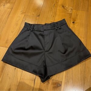 Zara High Waist Black Shorts
